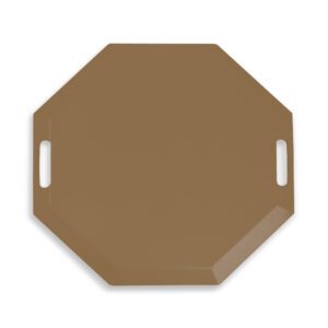 22" Light Brown Octagonal Anti-Fatigue mat - EPDM
