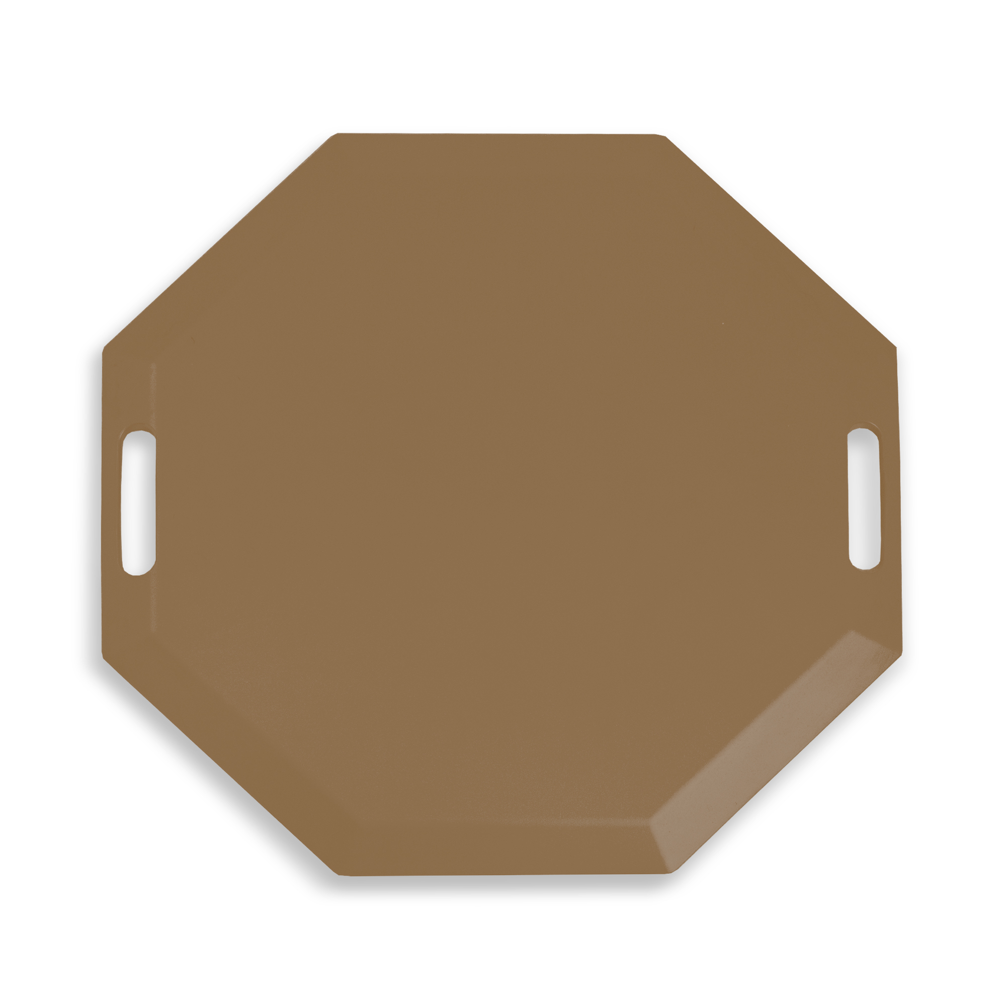 22" Light Brown Octagonal Anti-Fatigue mat - EPDM