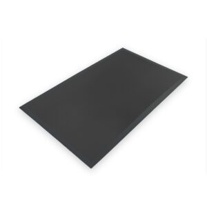 3' x 5' Black Anti-fatigue Mat, Home and Office Collection - Basketweave