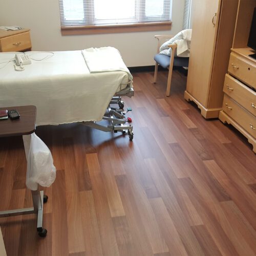 SmartCells installed as an underlayment in a medical facility