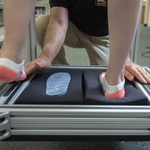 Patient molding custom insoles using the Fastech Labs molding system