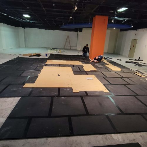 SmartCells Tiles before Vinyl