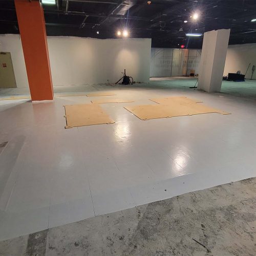 Vinyl laid over SmartCells and Ramping