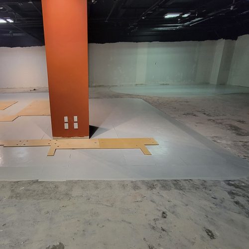 Vinyl laid over SmartCells and Ramping