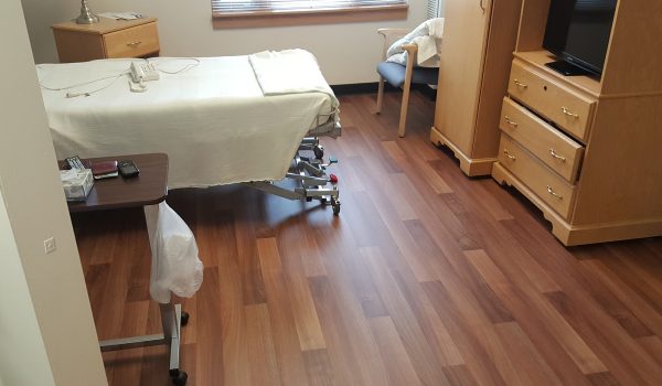 SmartCells installed as an underlayment in a medical facility