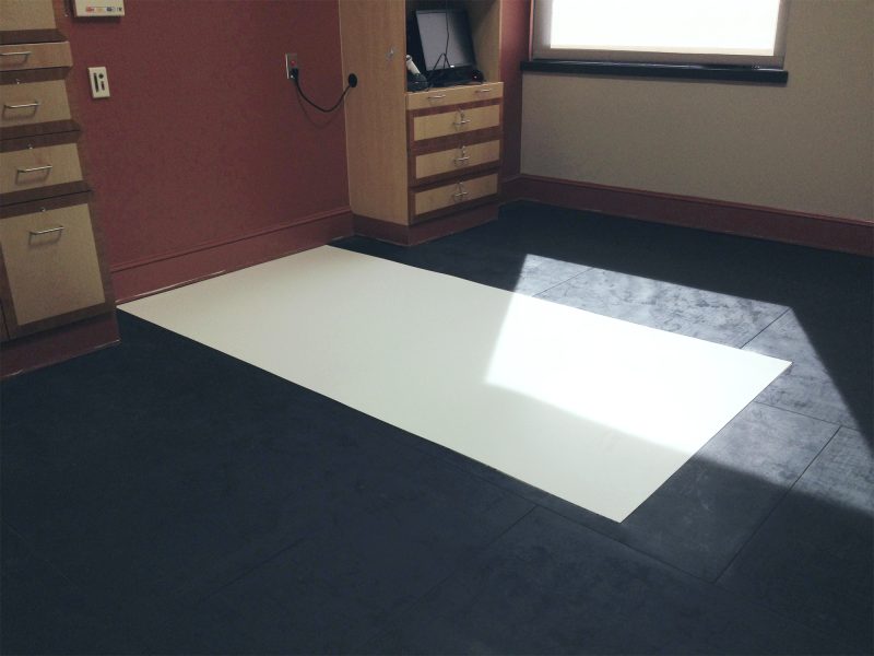 SmartCells Fall Protection Flooring installed in hospital safe room