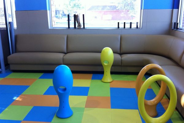 SmartCells custom flooring located in children's play area