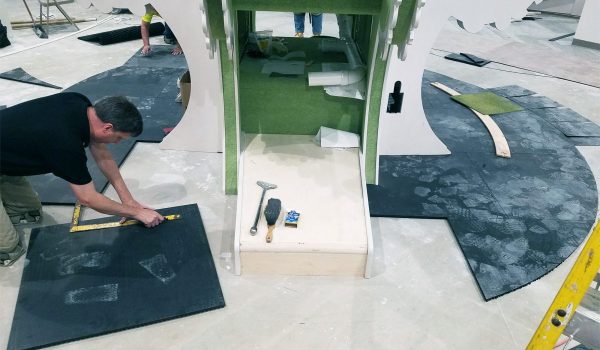 SmartCells custom flooring located in children's play area