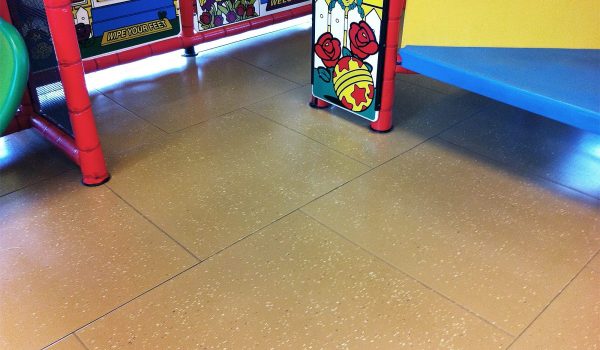 SmartCells custom flooring located in children's play area
